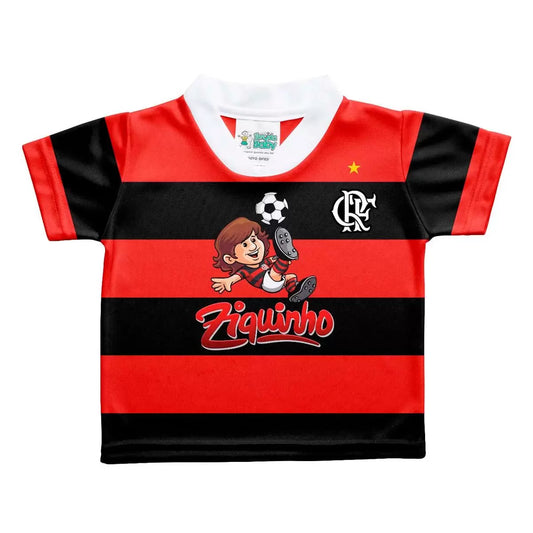 Camisa Flamengo Ziquinho Torcida Baby 0 a 12 meses