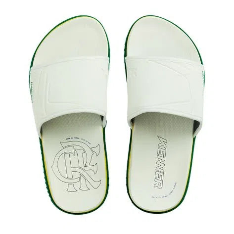 CHINELO SLIDE GO FLA DTN-03 BRANCO VERDE AMARELO KENNER 33436