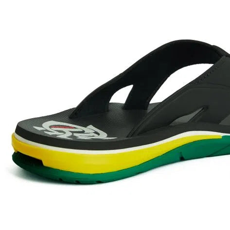 CHINELO X-GEL FLA DTO-03 PRETO VERDE AMARELO KENNER 33438