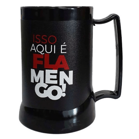 Caneca Flamengo Gel Fume Isso Aqui e Flamengo 400ML