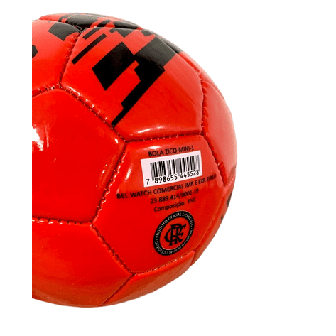 MINI BOLA OFICIAL FLAMENGO - ASSINADA PELO CRAQUE ZICO