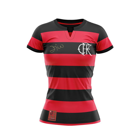 Camisa Feminina Flamengo Tri Zico