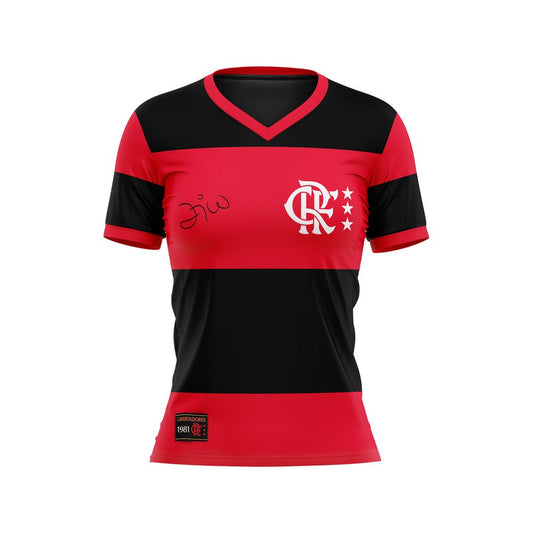 Camisa Feminina Fla Libertadores Zico Braziline