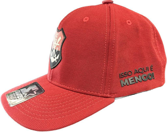 BONE FLAMENGO FECHADO LOGO REMO BORRACHA 3D 1A131A