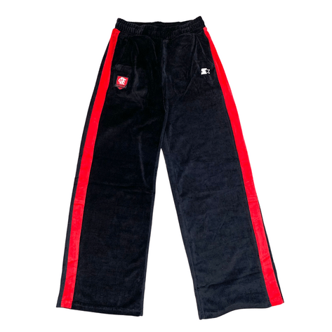 CALÇA PANTALONA PRETO/VERMELHO STARTER