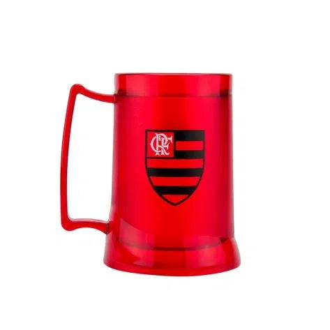 Caneca Gel Flamengo Escudo / CRF 400 ML Vermelha