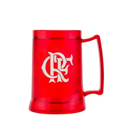 Caneca Gel Flamengo Escudo / CRF 400 ML Vermelha